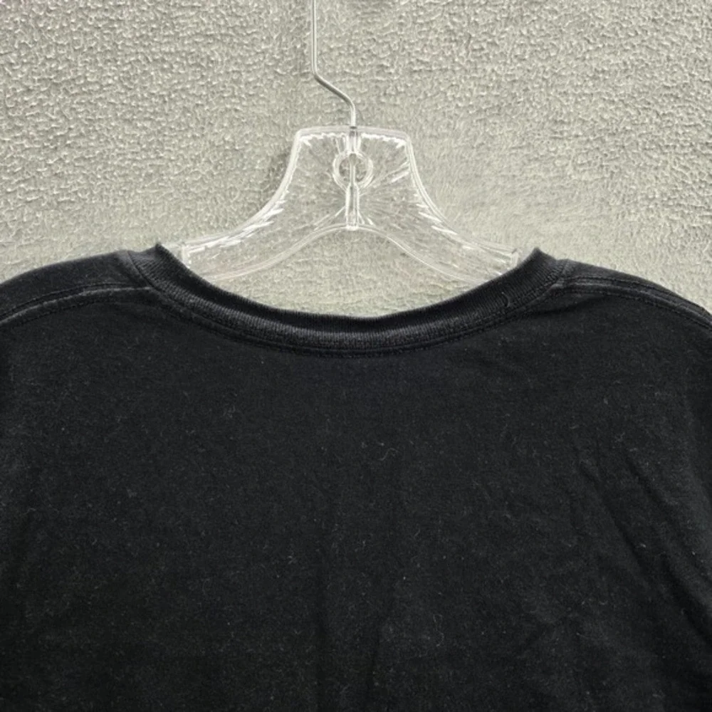 Wu Tang Men Shirt XXL Black On‎ Fire Flame Logo Graphic Short Sleeve